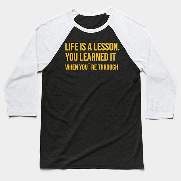 Limp Bizkit - Life is a Lesson You Learned It Baseball T-Shirt by Lookiavans